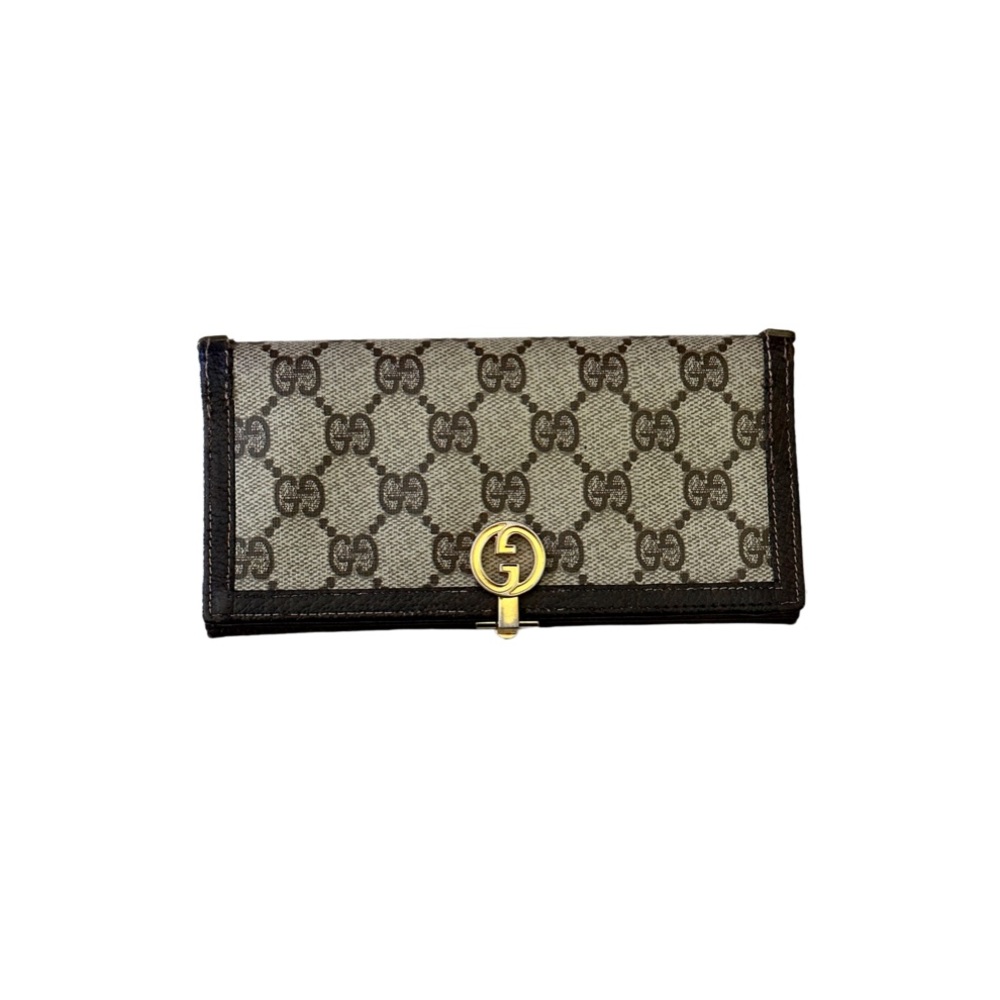 Vintage Gucci 🔥 coated exterior interlocking GG continental Wallet - Picture 1 of 9